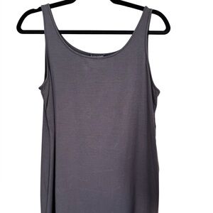 Eileen Fisher Gray Scoop Neck Tank